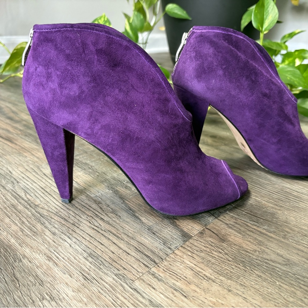 Vince Camuto Purple Suede Ankle Booties